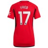 Camiseta de fútbol Manchester United Fred 17 Primera Equipación 23-24 - Mujer